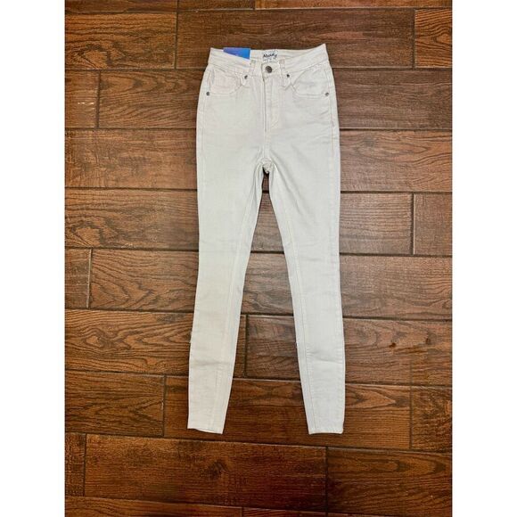 Abound Women's High-Rise Skinny Jeans White Size 25 Light Wash - Picture 2 of 7